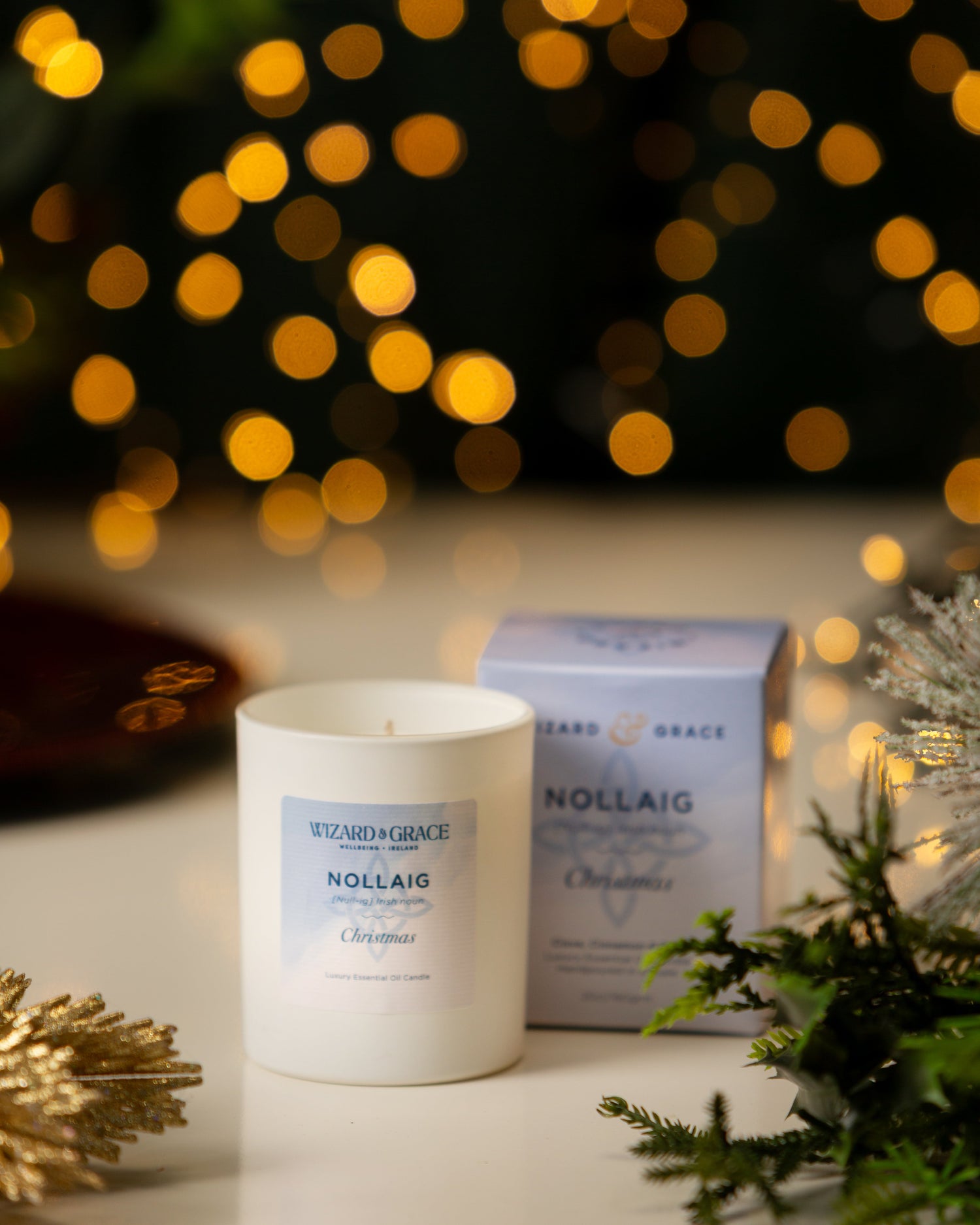 Nollaig Natural Essential Oil Candle - Wizard & Grace