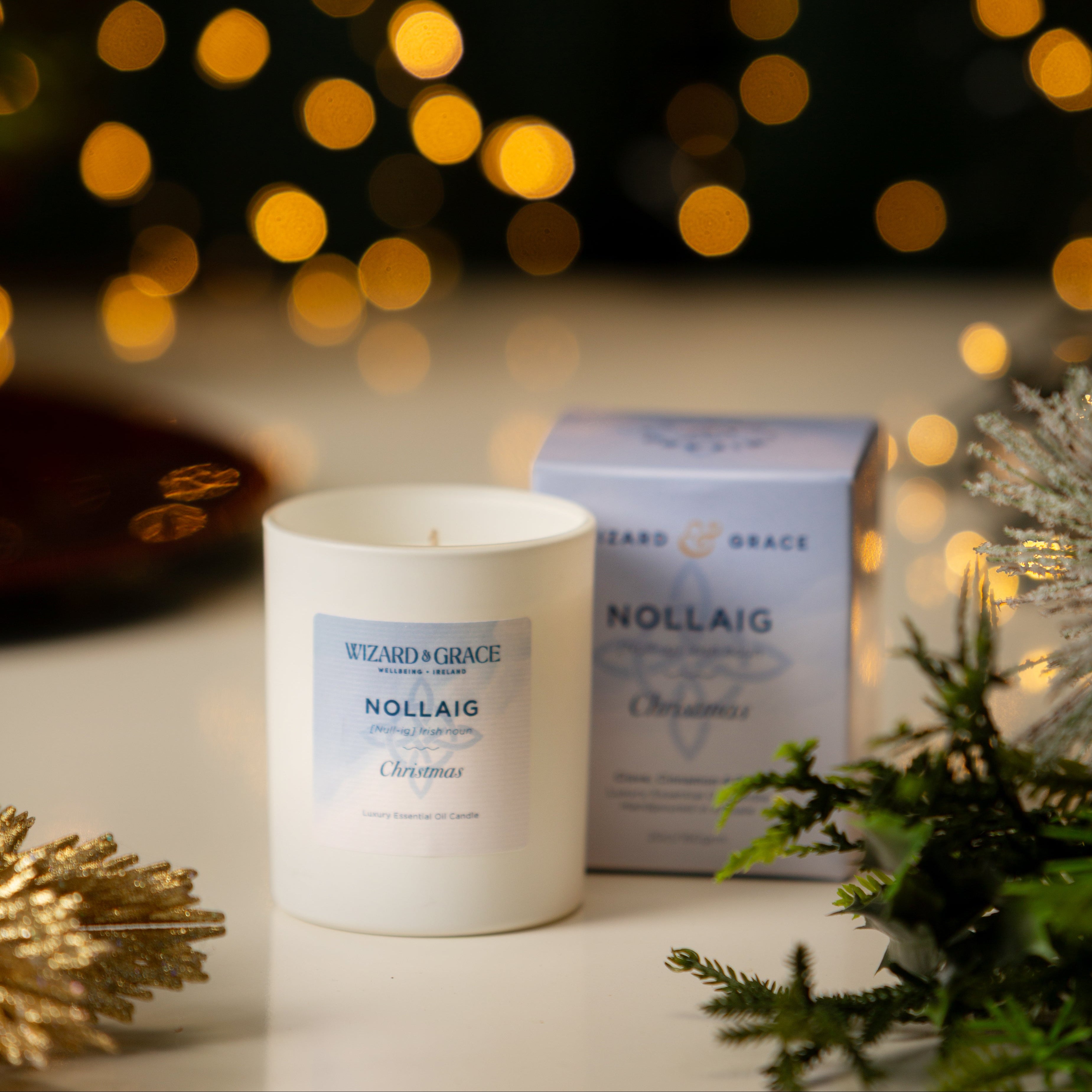 Nollaig Natural Essential Oil Candle - Wizard & Grace