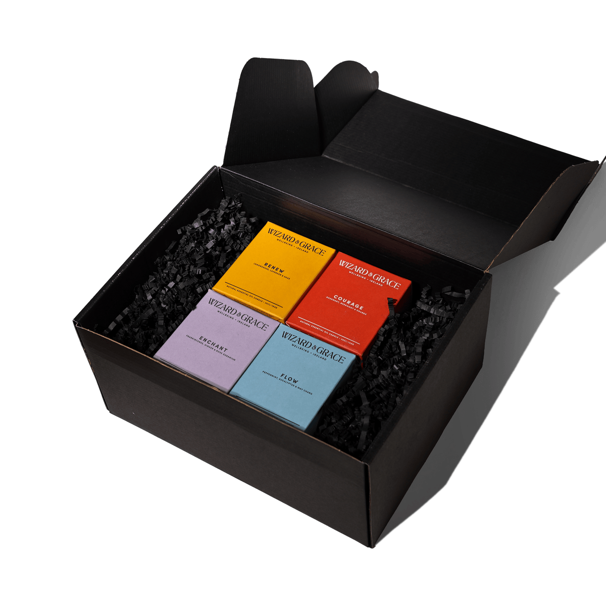 The Glimmers collection - four - candle Essential Oil Candle Gift Set - Wizard & Grace