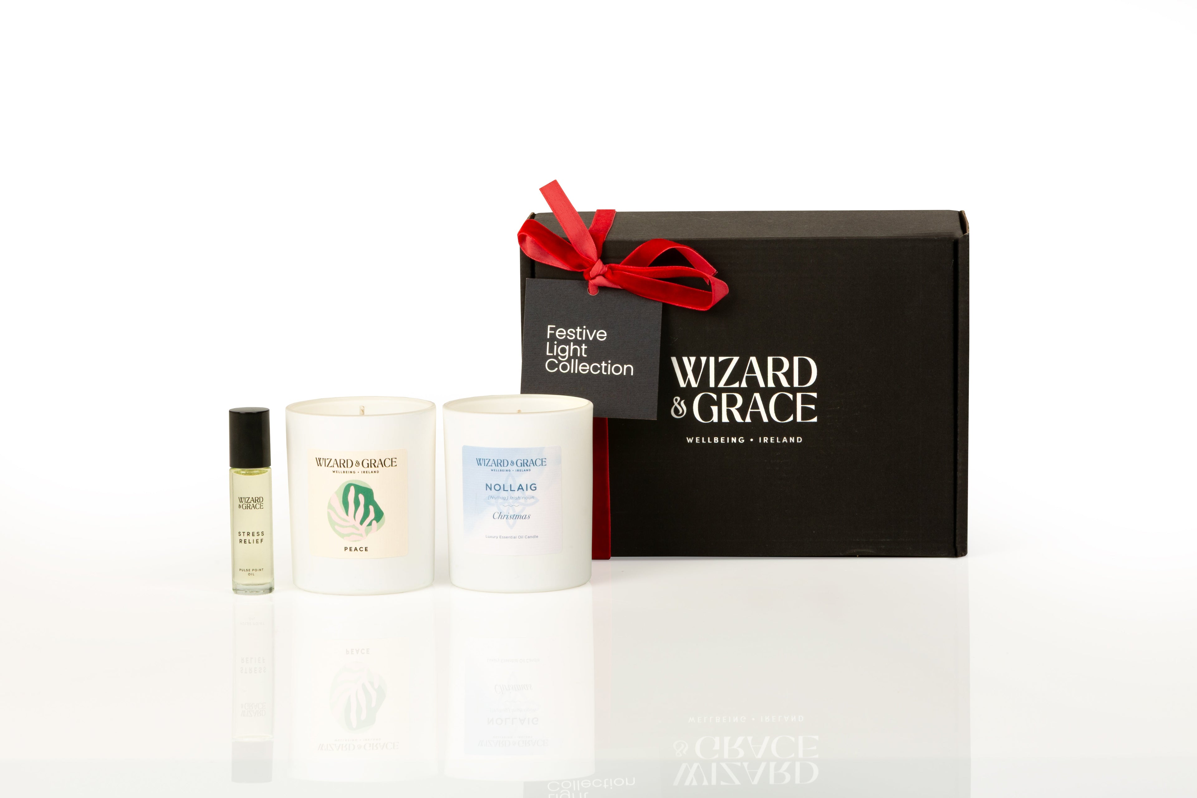 Wizard & Grace Festive Light Collection | Irish Aromatherapy Candle Gift Set | - Wizard & Grace