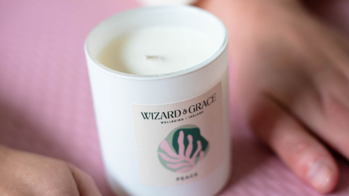 Irish Essential Oil Wellbeing Candle: Peace by Wizard & Grace