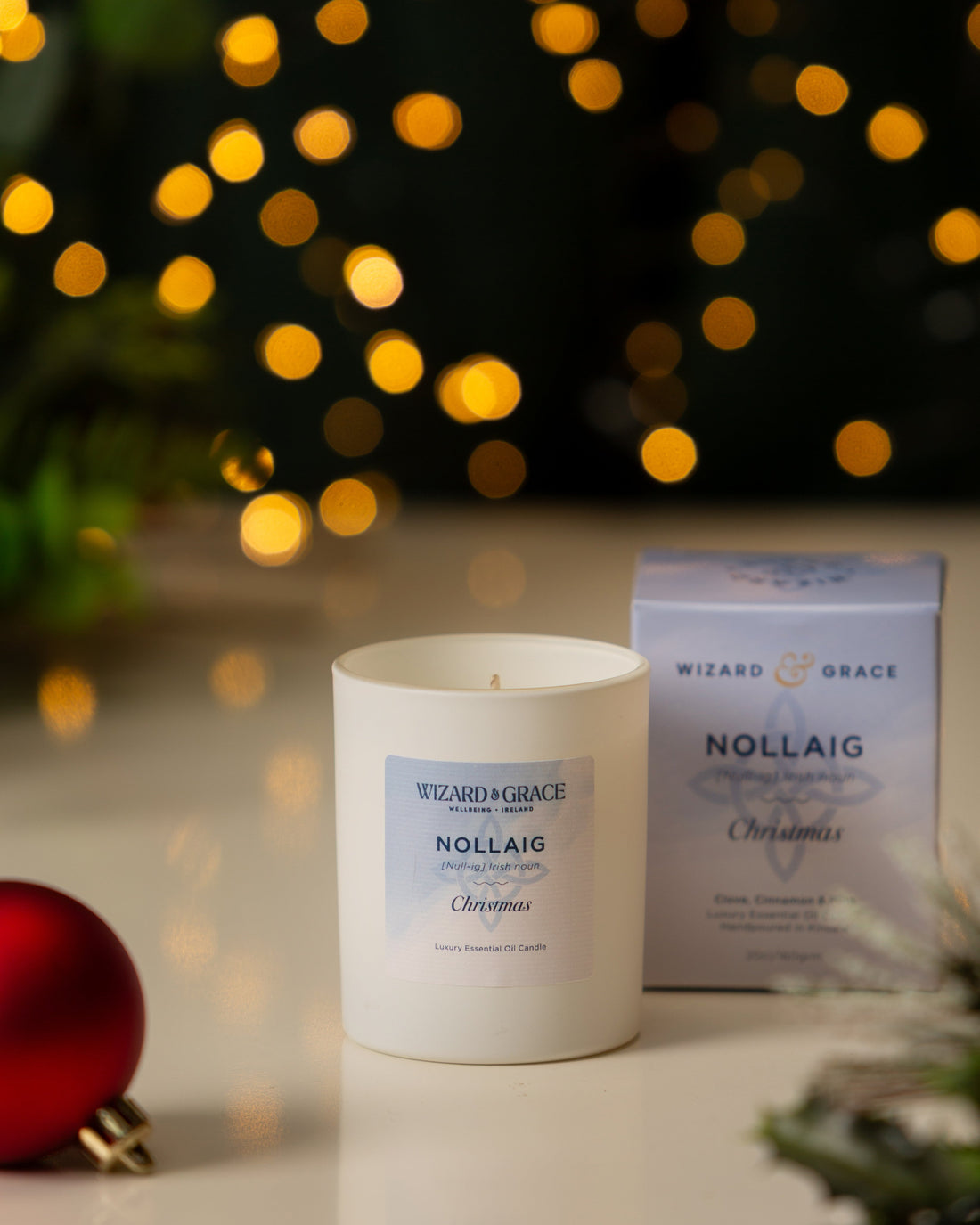 Nollaig Natural Essential Oil Candle - Wizard &amp; Grace