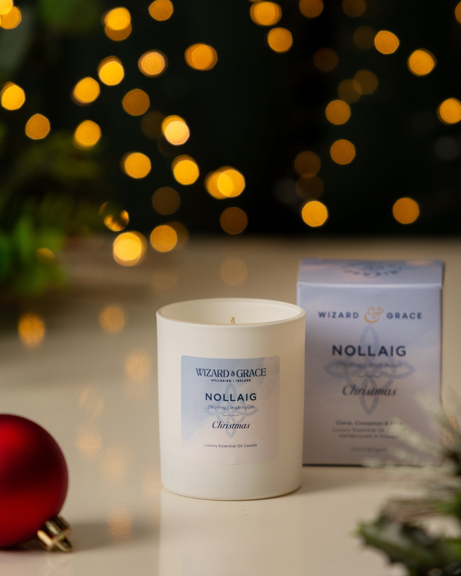 Nollaig Natural Essential Oil Candle - Wizard &amp; Grace