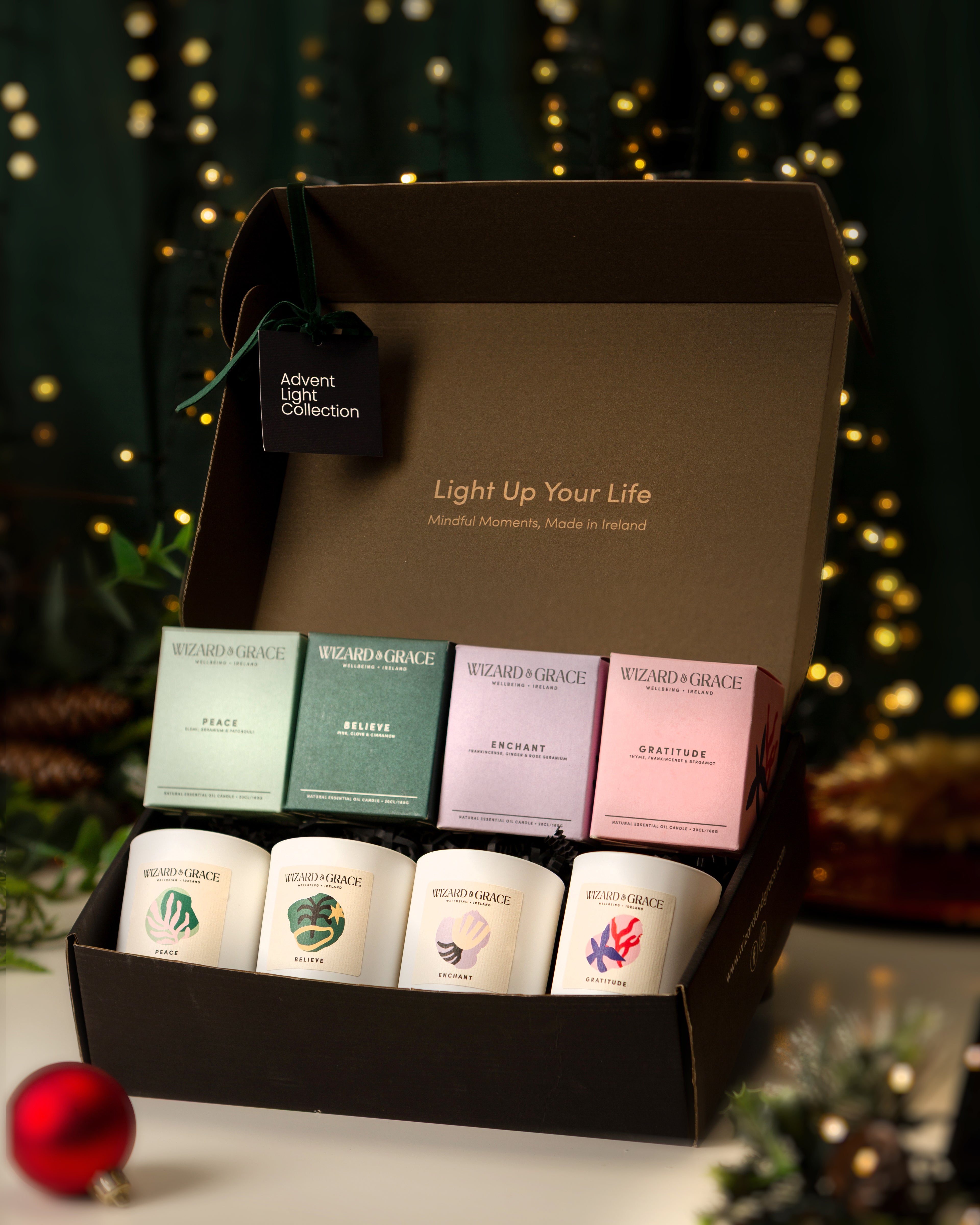 The Advent Collection - four - candle Essential Oil Candle Gift Set - Wizard &amp; Grace