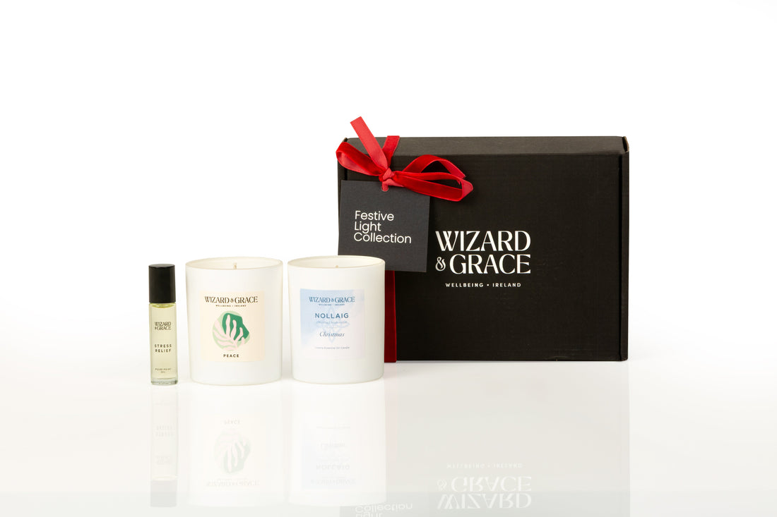 Wizard &amp; Grace Festive Light Collection | Irish Aromatherapy Candle Gift Set | - Wizard &amp; Grace