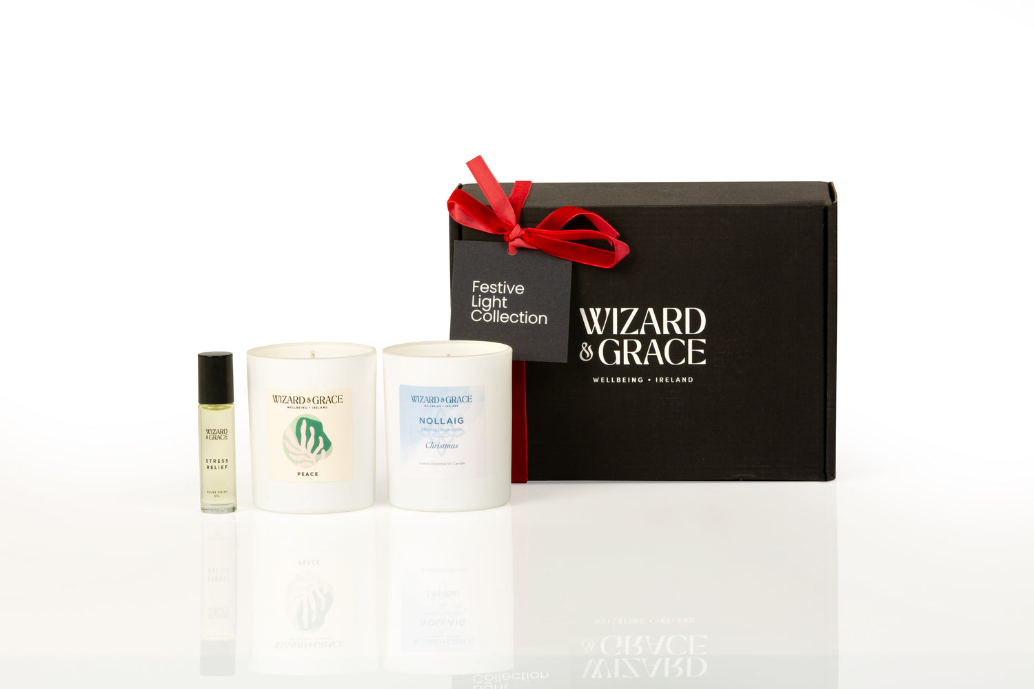 Wizard &amp; Grace Festive Light Collection | Irish Aromatherapy Candle Gift Set | - Wizard &amp; Grace