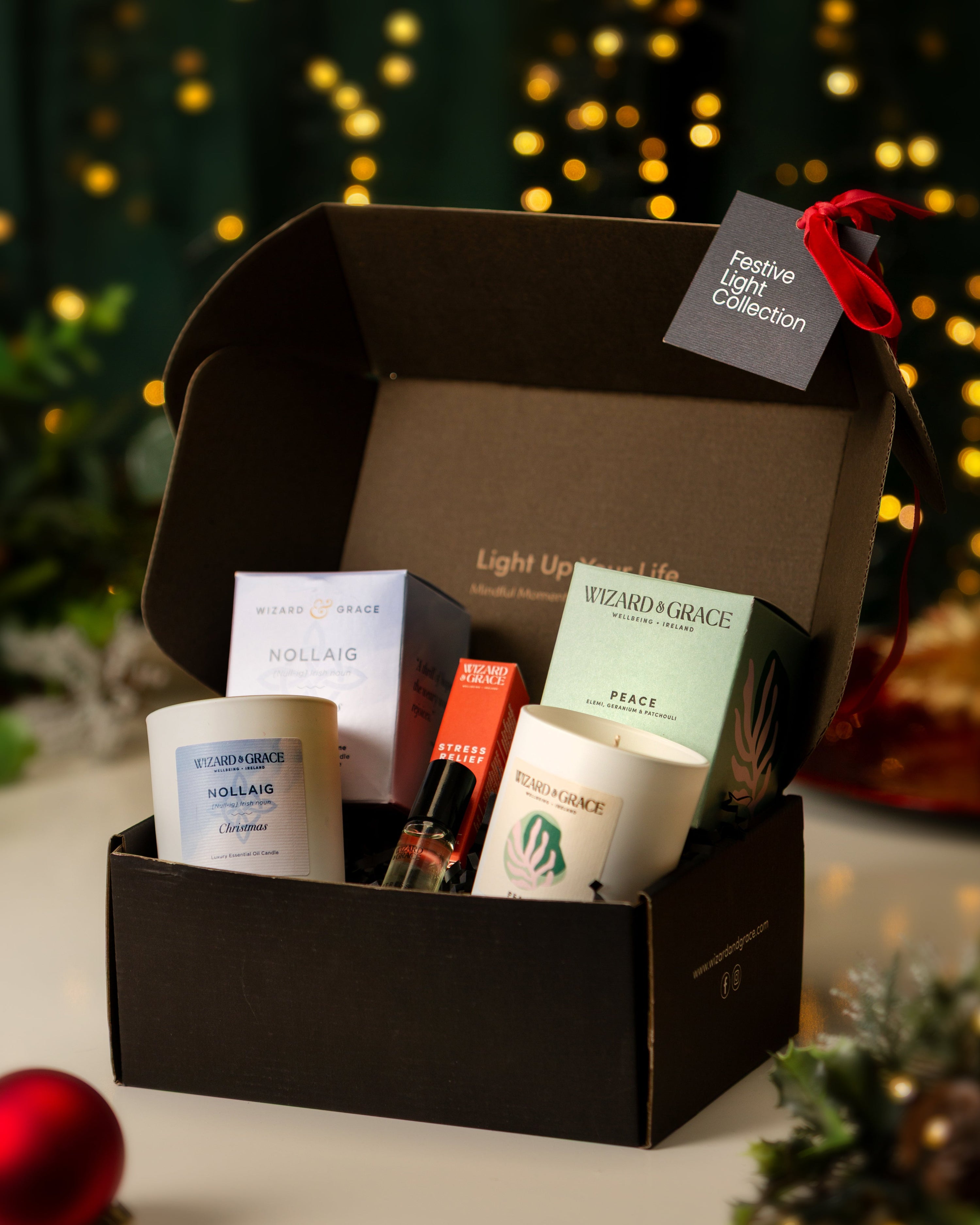 Wizard &amp; Grace Festive Light Collection | Irish Aromatherapy Candle Gift Set | - Wizard &amp; Grace