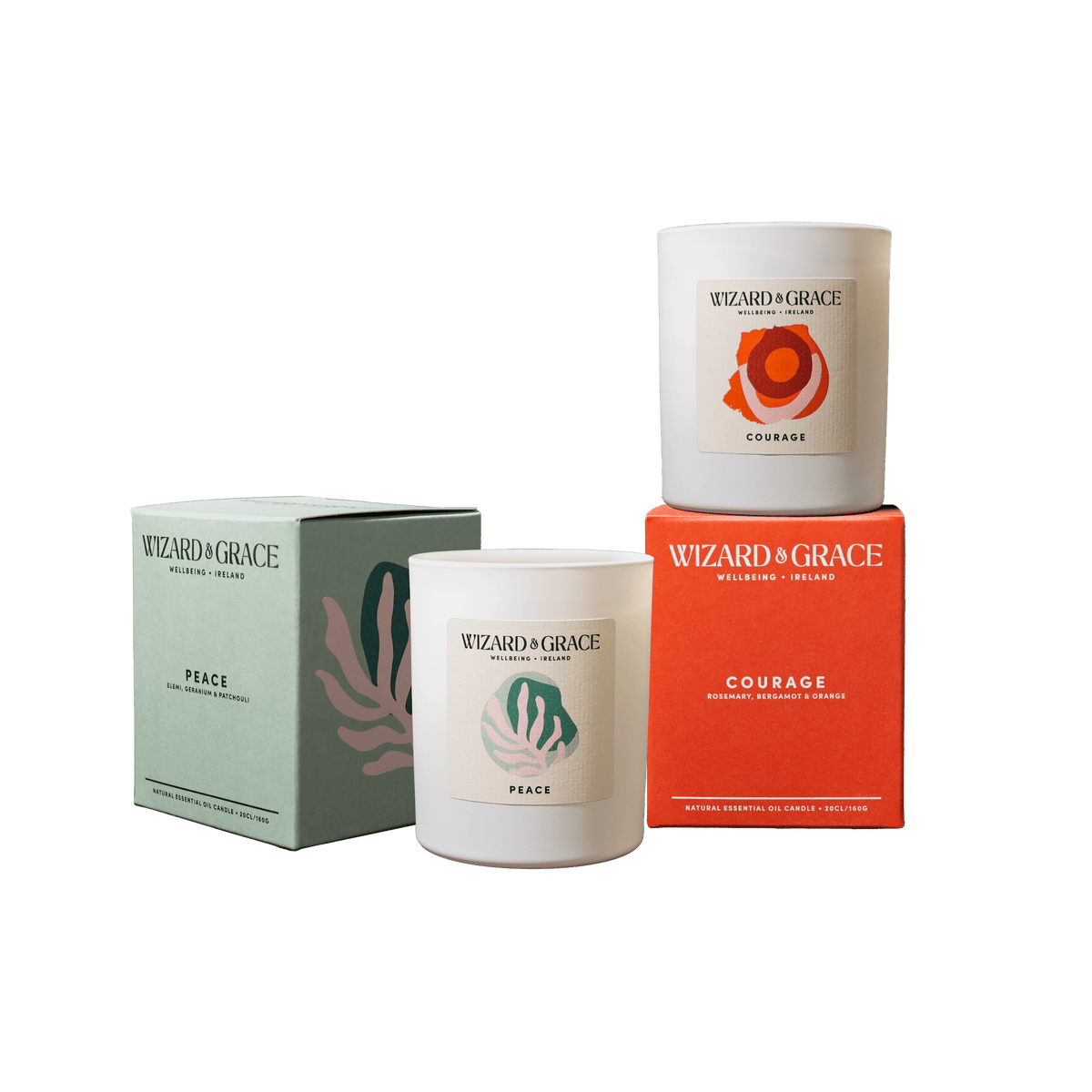 Wizard &amp; Grace Two - candle Essential Oil Gift Set - Wizard &amp; Grace