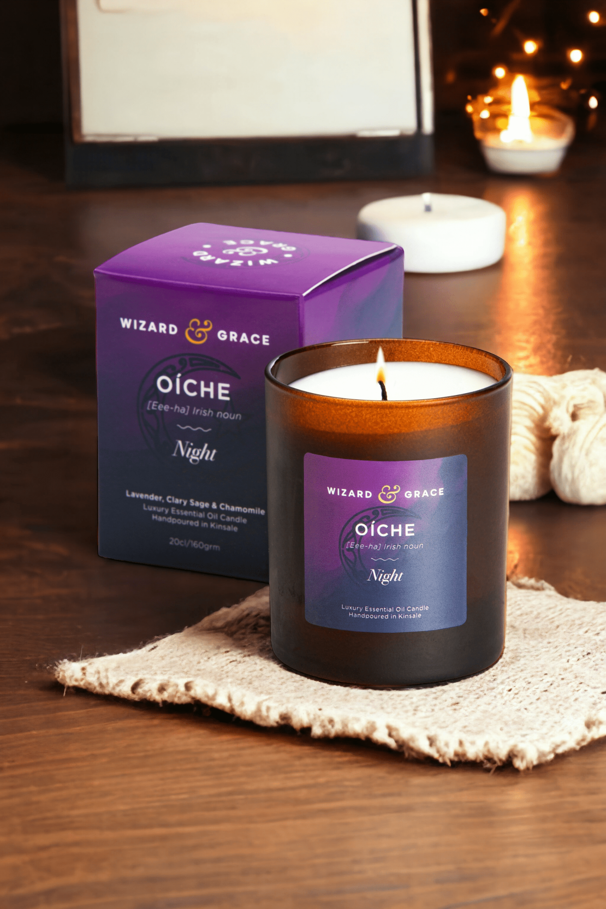 Oiche (night) Essential Oil Candle - Wizard & Grace