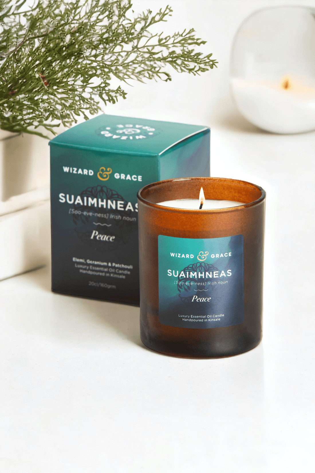 Suaimhneas Peace Essential Oil Candle - Wizard &amp; Grace