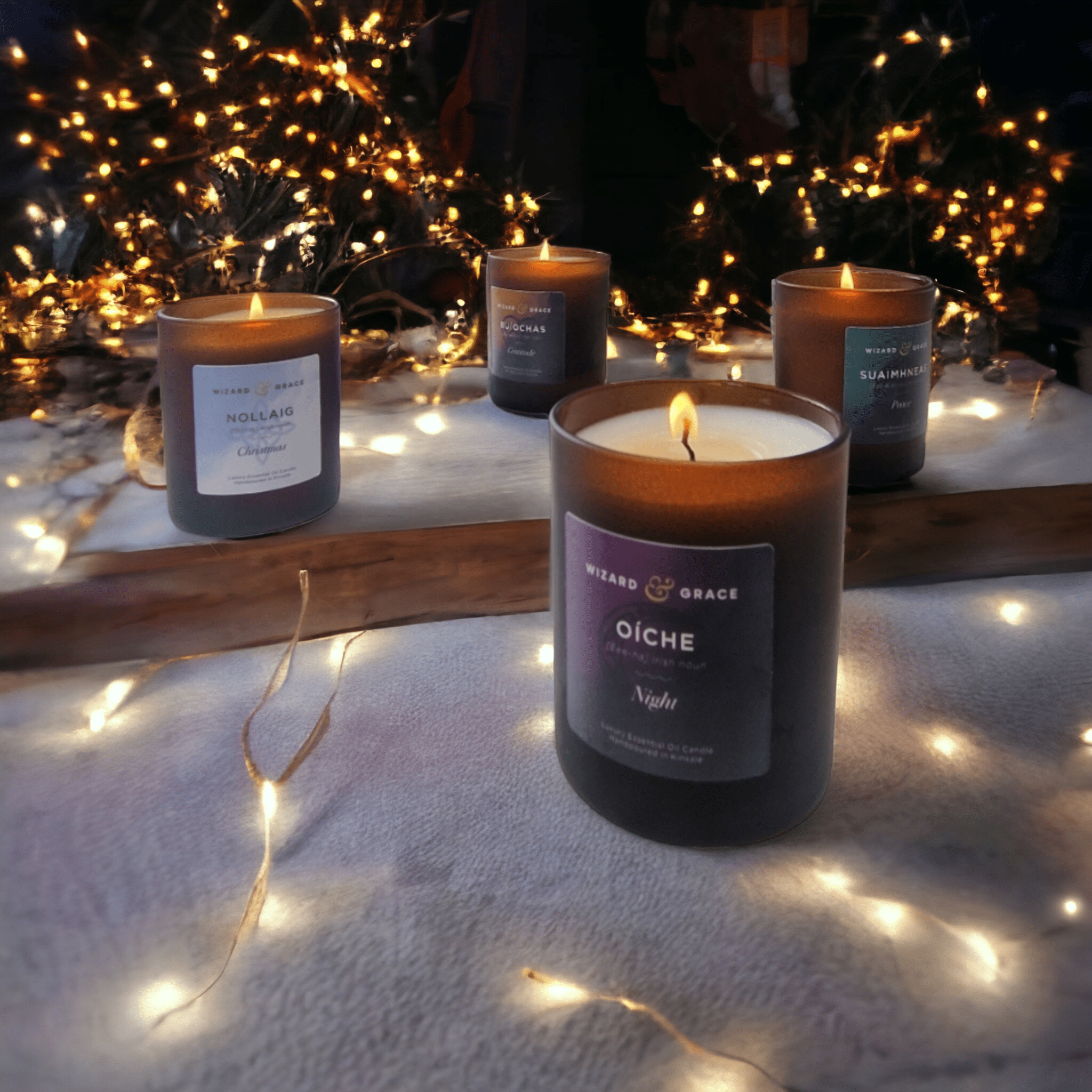 The Advent Calendar fourcandle Essential Oil Candle Gift Set